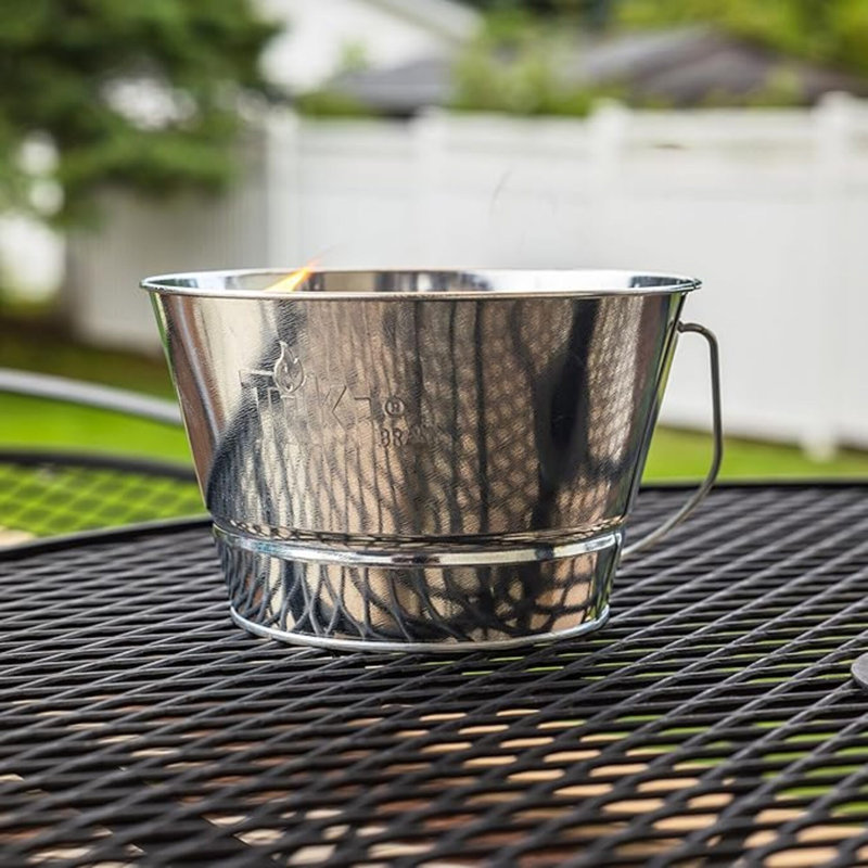 Citronella Candle 28-Ounce – Triple Wick Metal Bucket With Lid (Silver) – Long-Lasting Outdoor Candle For Patio, Deck, Garden, Backyard & Camping