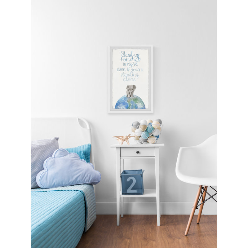 Braggs Stand Up, reproduction encadrée, H 45 po x l 30 po x P 1,5 po