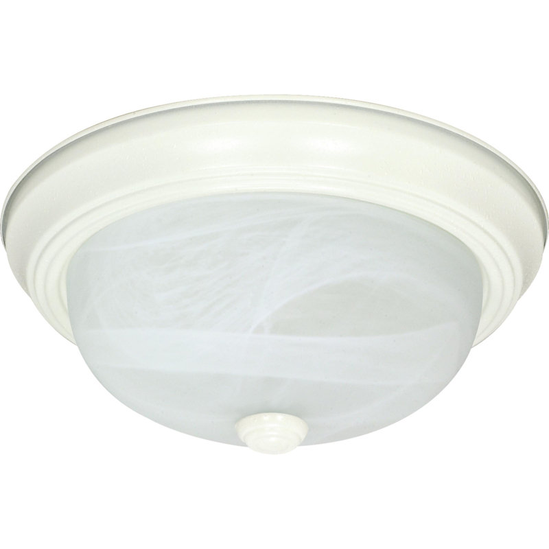 Cohee Glass Flush Mount, 6" H x 15.25" W x 15.25" D / Yes
