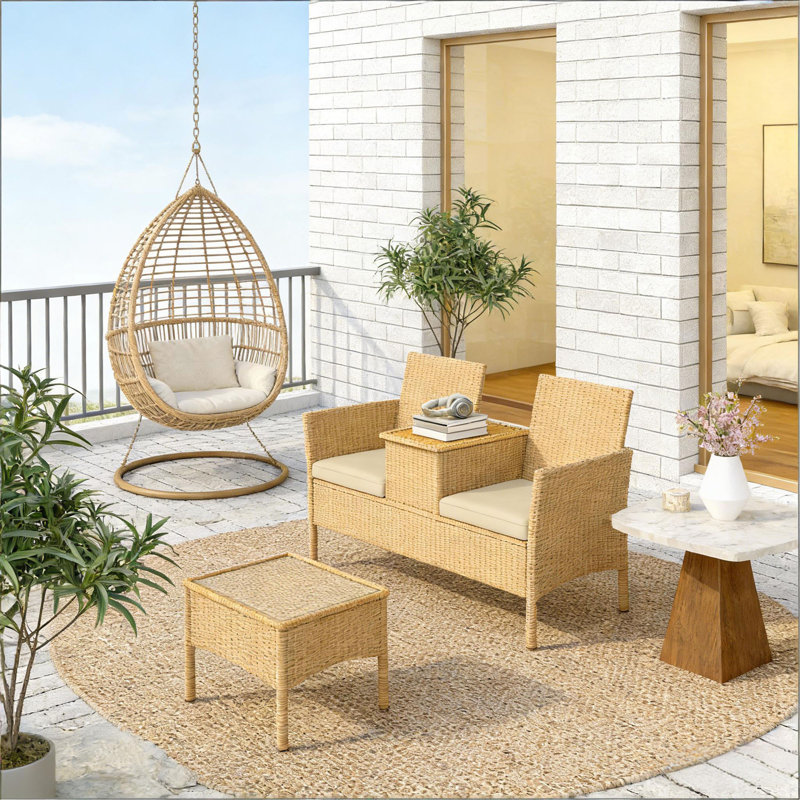 Causeuse de patio, canapé d'extérieur