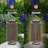 Outdoor Solar Lanterns Patio Decorative Floor Lights Aluminum Braided Rope Lantern with Handle,Brown,21 Inches-119745572-119745574