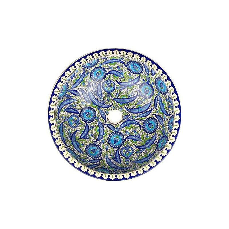 Langley Street 400mm L x 400mm W Ceramic Circular Sink