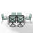 Halles 6 - Person Patio Dining Set with Rectangular Table , Cushions Included-2103945124