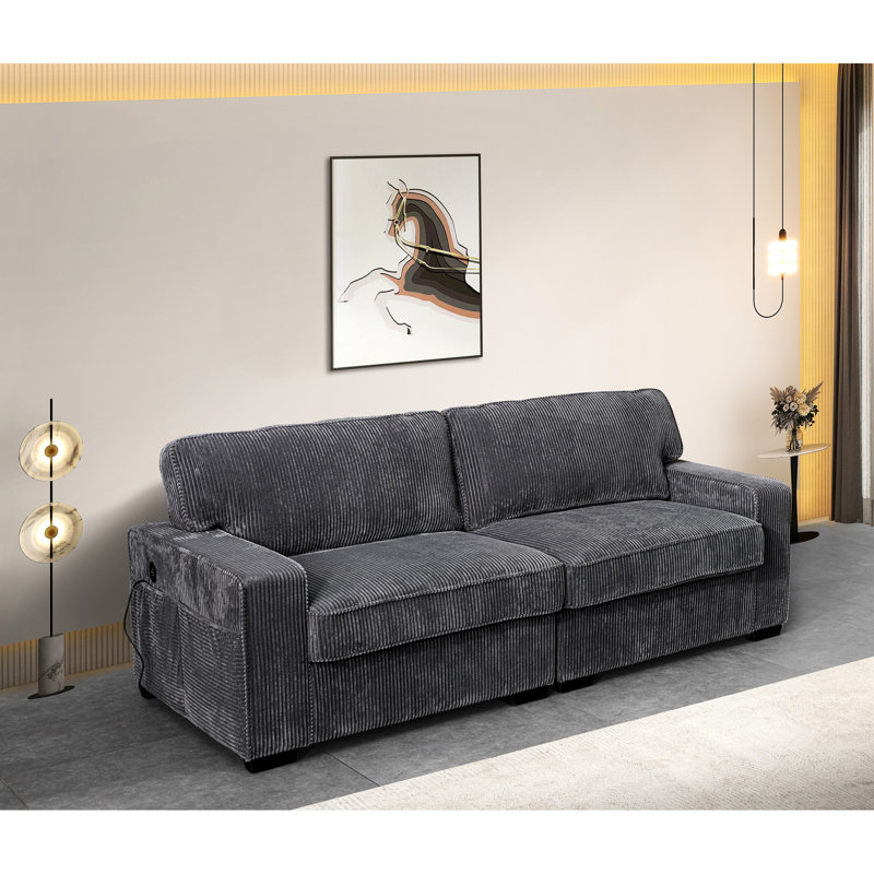 Gris avec coussins et structure en mousse pour une utilisation durable du bois moderne