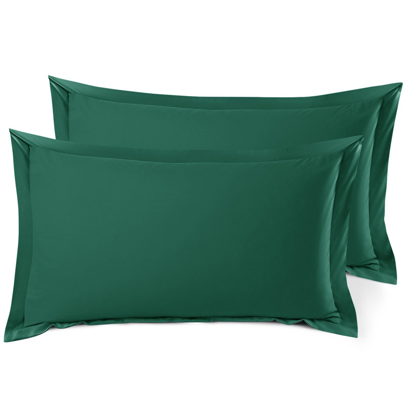 Taie décorative 100% polyester , Vert forêt, 20 po x 26 po