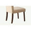 Ensemble de 2 chaises d'appoint en lin et noyer beige Gasha