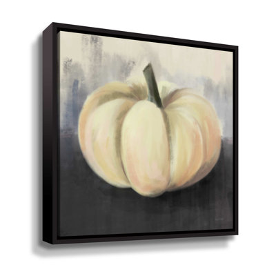 White Rustic Pumpkin - Painting on Canvas