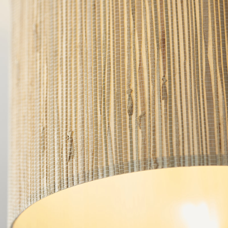 Avonlea Seaweed And Linen Semi Flush Mount