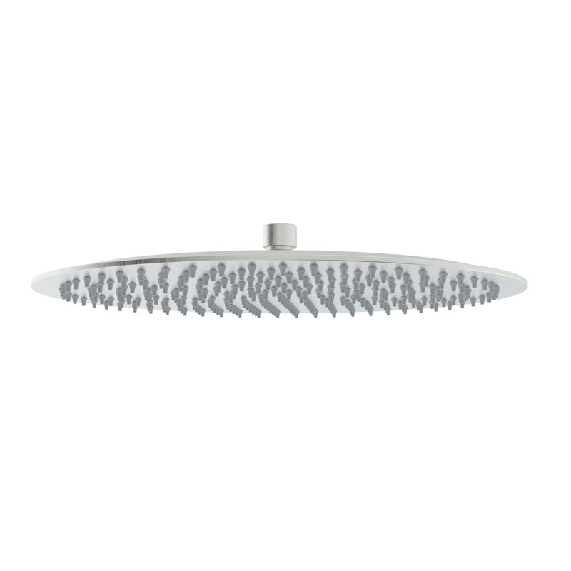 Topcraft 12" Round High Pressure Rain Shower Head, Rainfall Shower Head for Bathroom Shower System, Brused Nickel
