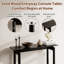 Console Adryell en bois massif minimaliste, table d'entrée moderne pour le couloir et le salon-1238188760-1238188757