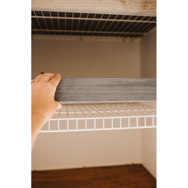 Housses | Tablettes flottantes sur mesure 53 ébène, H 53 po x l 12 po x P 2,5 po, Ébène