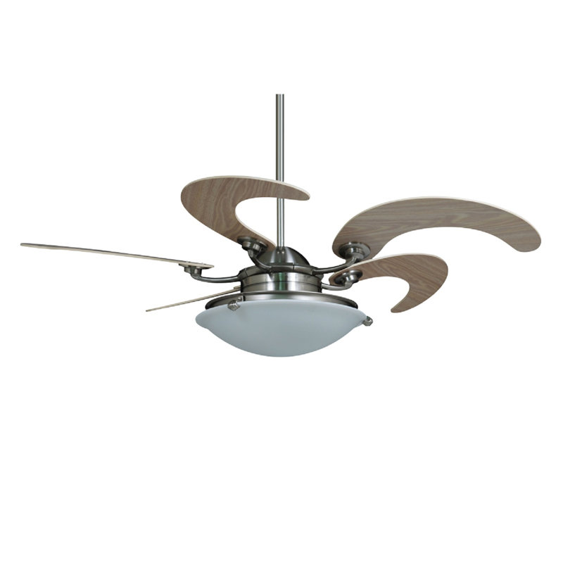 Watlington 46'' Ceiling Fan with LED Lights, Brushed Nickel