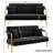 Maddison 56.5'' Upholstered Sofa with Two Pillows-715872396