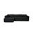 Modular Sectional Sofa, Cloud Sectional Couch With Deep Seat, Modern Modular L-shape Sofa With Chaise,upholstered Boneless Couches For Living Room (corduroy, Black,left Facing Chaise)