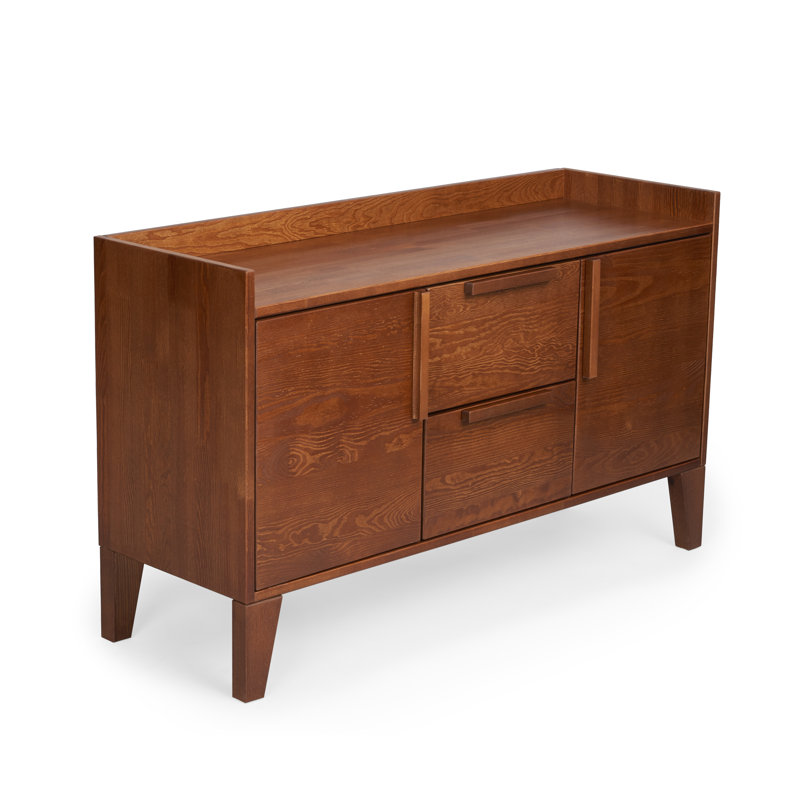 Jovanni Solid Wood 121 cm W Chest of 2 Drawers, Walnut
