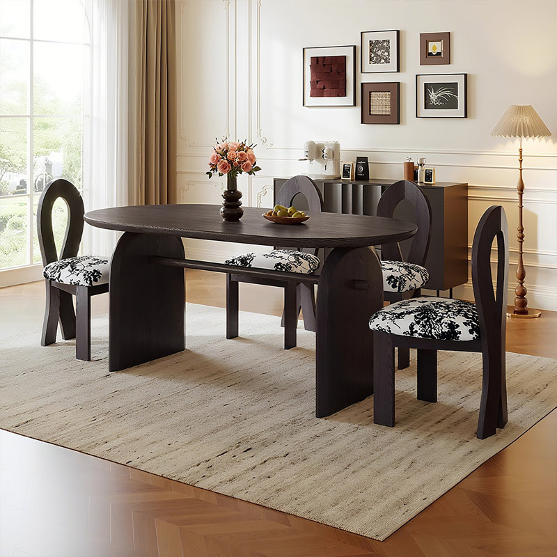 Table de salle à manger 55,12 po, 29.53" H x 55.12" W x 31.5" D