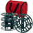 4 Extension Cord Reels with Bag - Holds 1 to 2 Cords or Christmas Light Strands Each for Organization and Tidy Storage by Stalwart