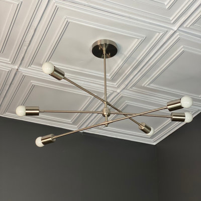 Shanlee 6 - Light Dimmable Sputnik Modern Linear Chandelier