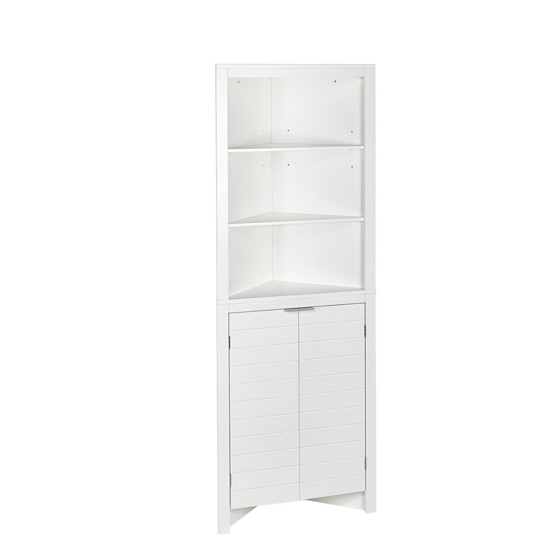 Grande armoire de rangement de coin RiverRidge Madison, Blanc
