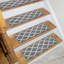 Tapis d'escalier marocain blanc / gris