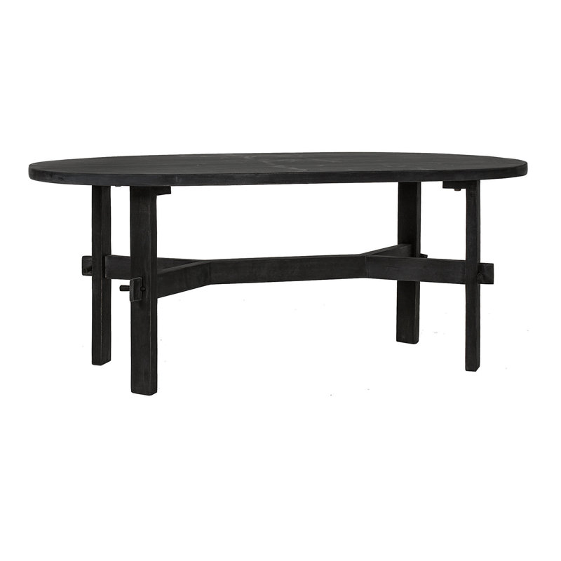 Solid Wood Coffee Table, Black