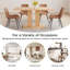 Ensemble table et chaises de cuisine rectangulaires Mekeshia, table de cuisine moderne de 117 cm (46 po) avec 4 chaises-990154839