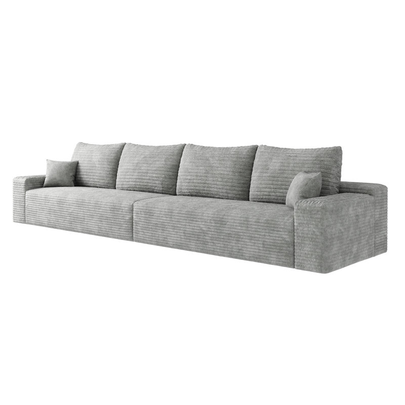 Canapé modulaire Cloud, canapé modulaire moderne avec siège profond, canapé rembourré pour la chambre à coucher du salon, aucun assemblage requis (tissu en velours côtelé moelleux)