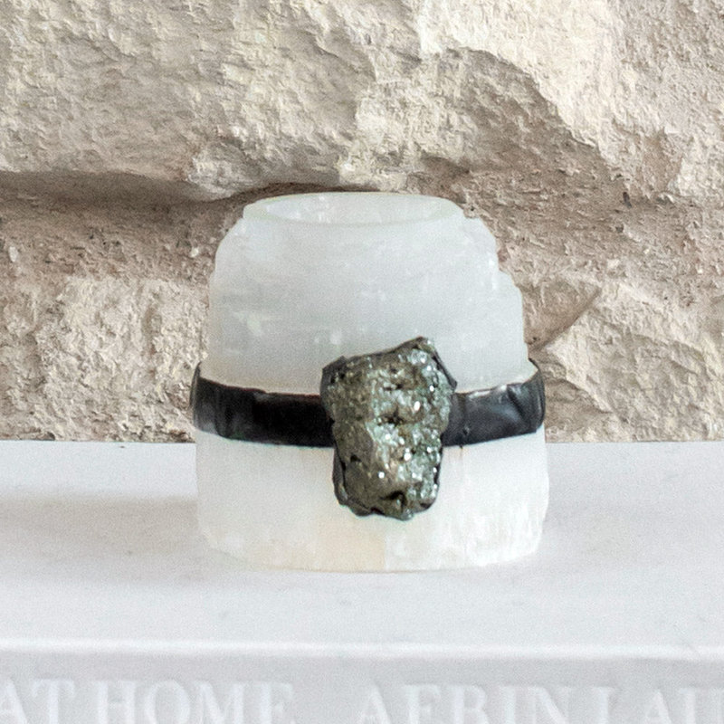 Selenite Tealight Candle Holder