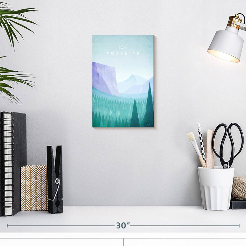 Affiche de voyage Aime Yosemite, H 12 po x l 8 po