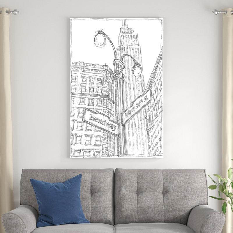 " NY Intersection II " by Ethan Harper, 48" H x 32" W  