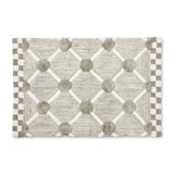 Lattice & Dot Bath Rug