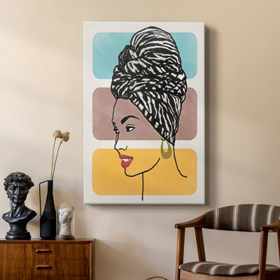 Head Wrap II -Custom Wrapped Gallery Cavas