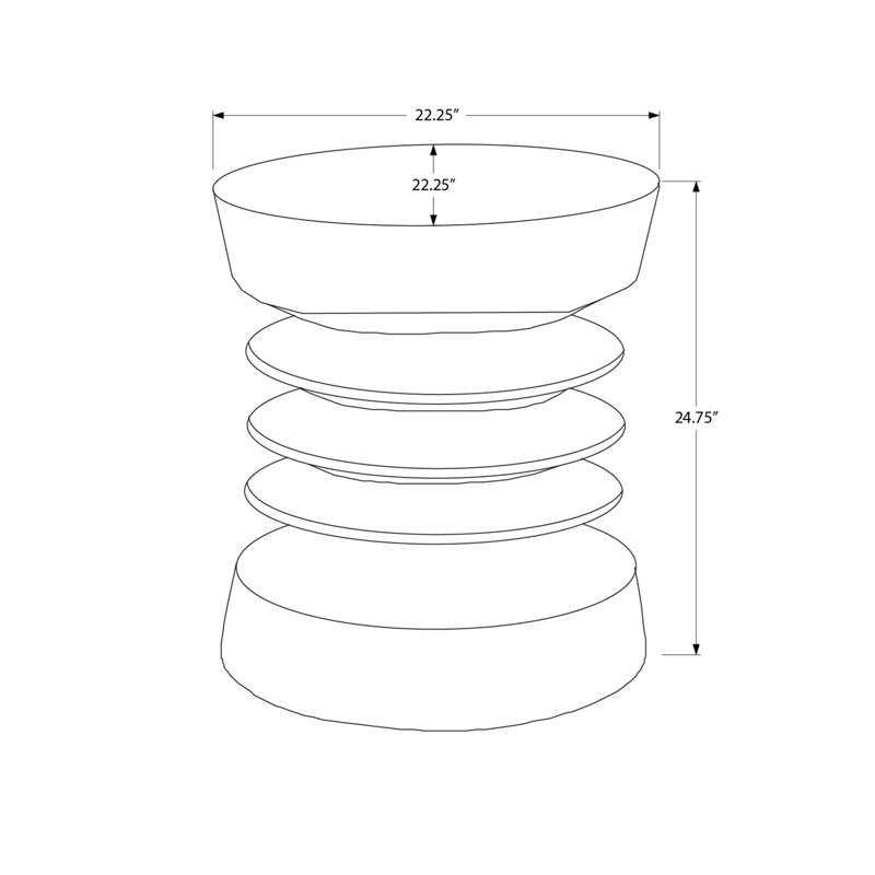 Table de bout Modern, Blanc