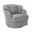 Metal Ring Barrel Chairs Mid Century Modern Fabric Accent Chairs, Swivel Barrel Chairs With Soft Padded Armrest-1403915078