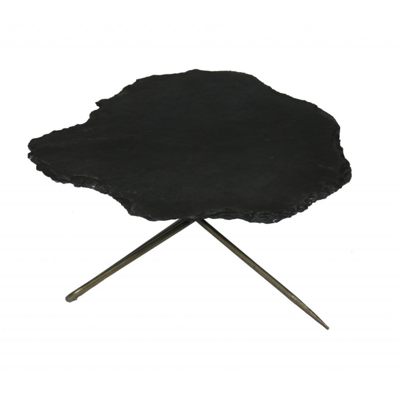 Ensemble de 2 tables basses noires Live Edge