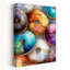 «Vibrant Golden Donuts», art mural contemporain abstrait coloré-129151911