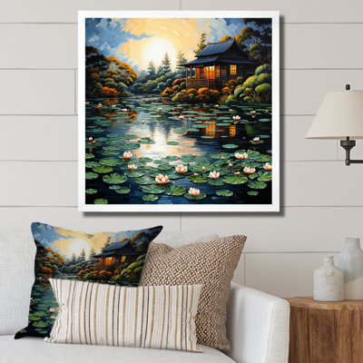 " Lakehouse Whispering Waters Pointillism II "