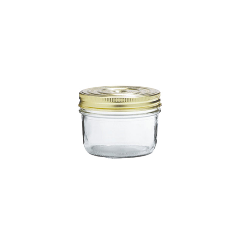 Glass Jar - Set of 6, 9.38cm H x 10.35cm W x 10.35cm D