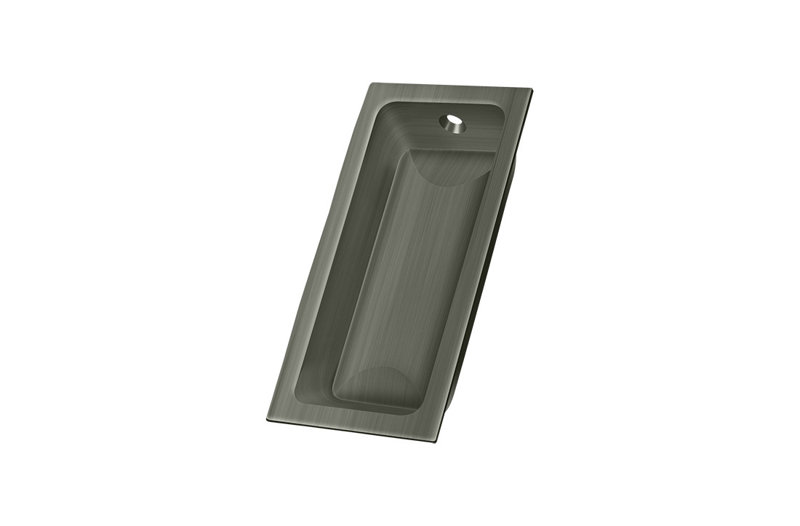 Flush 2 Center to Center Cup Pull, Antique Nickel