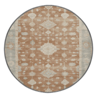 Machine Washable Overdyed Gray Area Rug