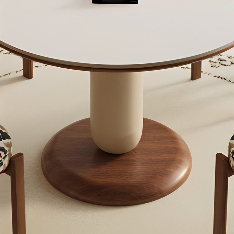 Ensemble de table de salle à manger simple et élégant, 29.52"H x 51.18"L x 51.18"W, 7 pièces : table, 6 chaises
