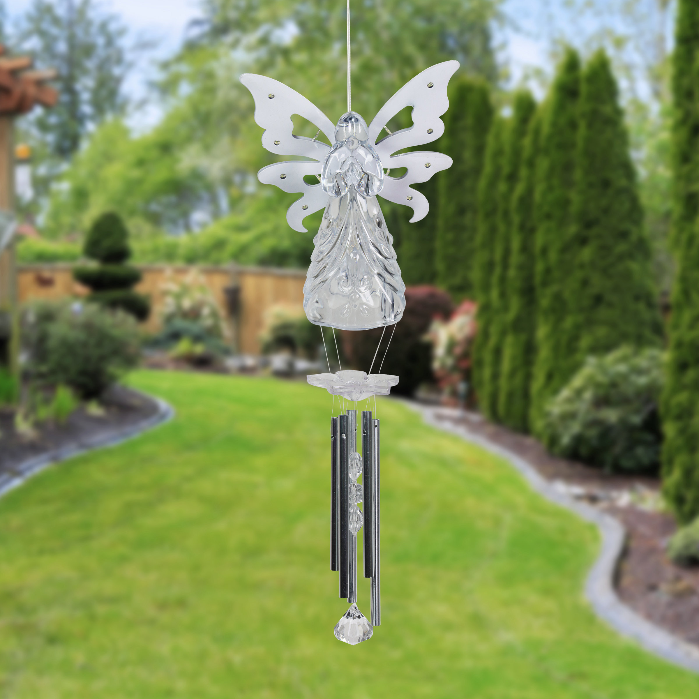 Exhart Large Solar Angel Wind Chime 6 5 By 42 Inches Reviews Wayfair exhart-large-solar-angel-wind-chime-6-5-by-42-inches-reviews-wayfair