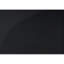 Table d'appoint, en forme de C, bout, côté, collation, salon, chambre à coucher, verre trempé noir, métal noir, contemporain, moderne