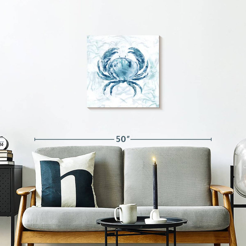 Crabe Brampt Blue Marble Coast, H 20 po x l 20 po
