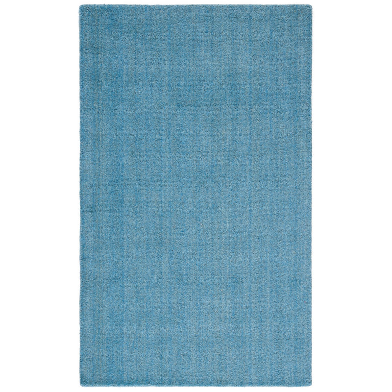 Moreau Hand Tufted Wool Solid Color Rug, Rectangle 4' x 6'