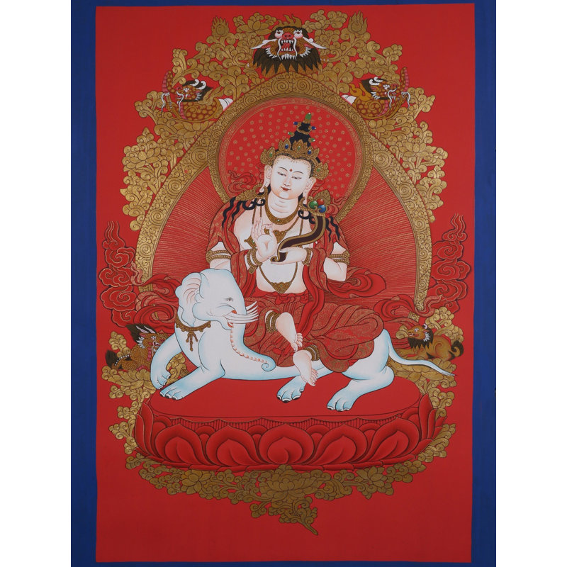 Samantabhadra - Bouddhiste tibétain (Thangka Brocadeless)