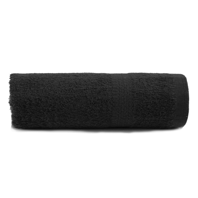 Ensemble de serviettes de bain 4 pièces 100% coton, Noir