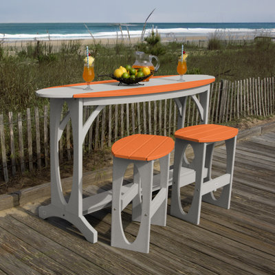 Shoreline 3-Piece Bar Height Balcony Set