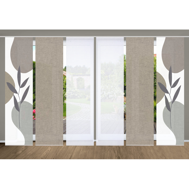 Semi Sheer Sliding Panel, Stone colors