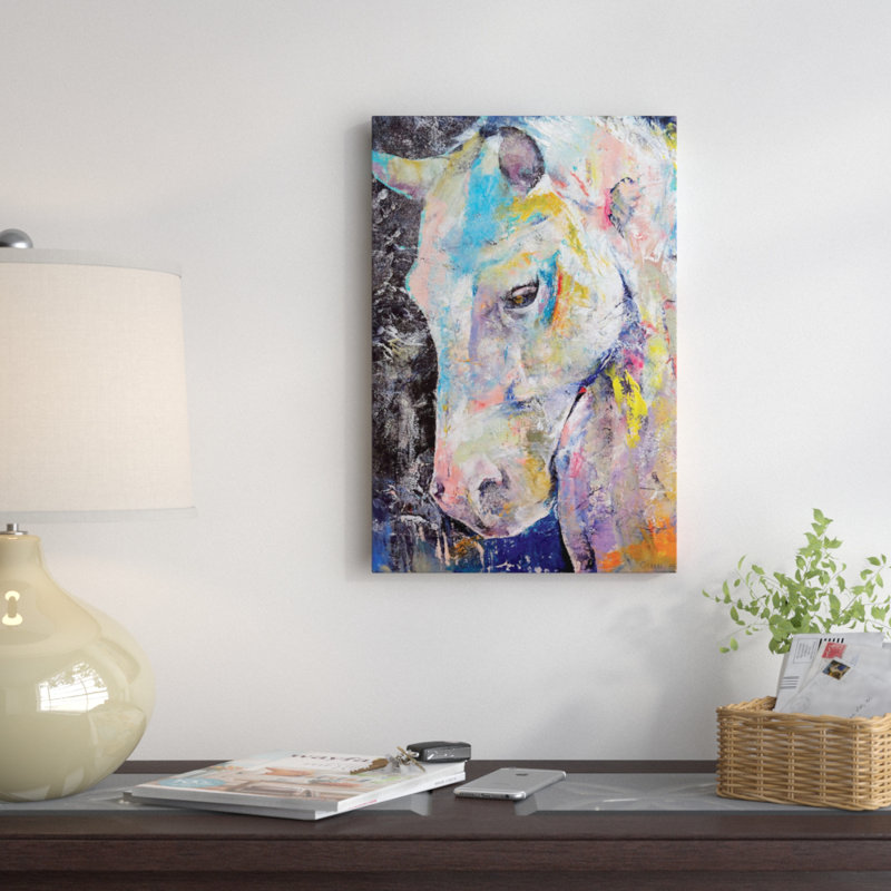 « Hidden Heart Horse », reproduction d'art sur toile, H 18 po x l 12 po x P 1,5 po